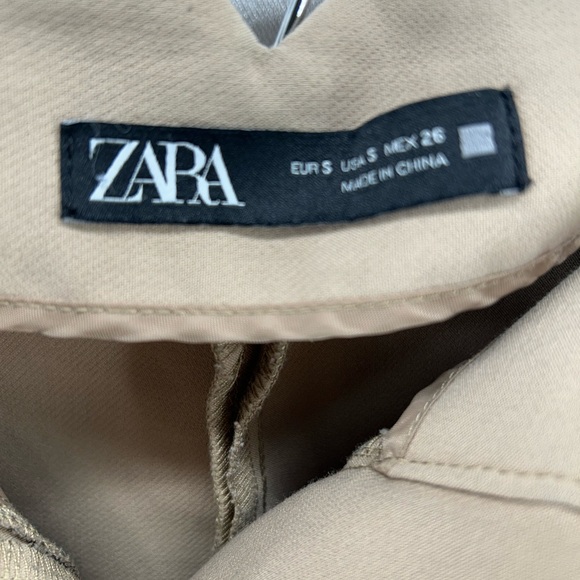 Zara Beige Dress Pants Size Small - Picture 2 of 10